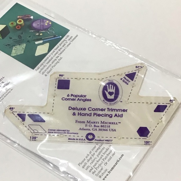 Bundle! NWT Two Wonder Triangles, Deluxe Corner Trimmer hand piecing aid - Picture 2 of 7